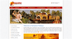 Desktop Screenshot of namaskarholidays.com